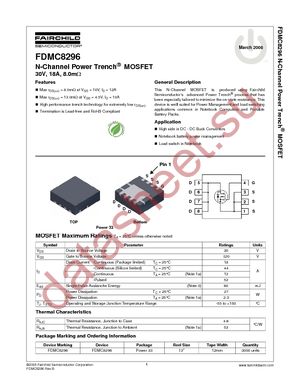 FDMC8296 datasheet  